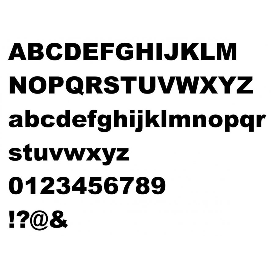 Ladenschild ARIAL BLACK