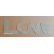 Deko-Buchstabe aus Zink LOVE 20 cm