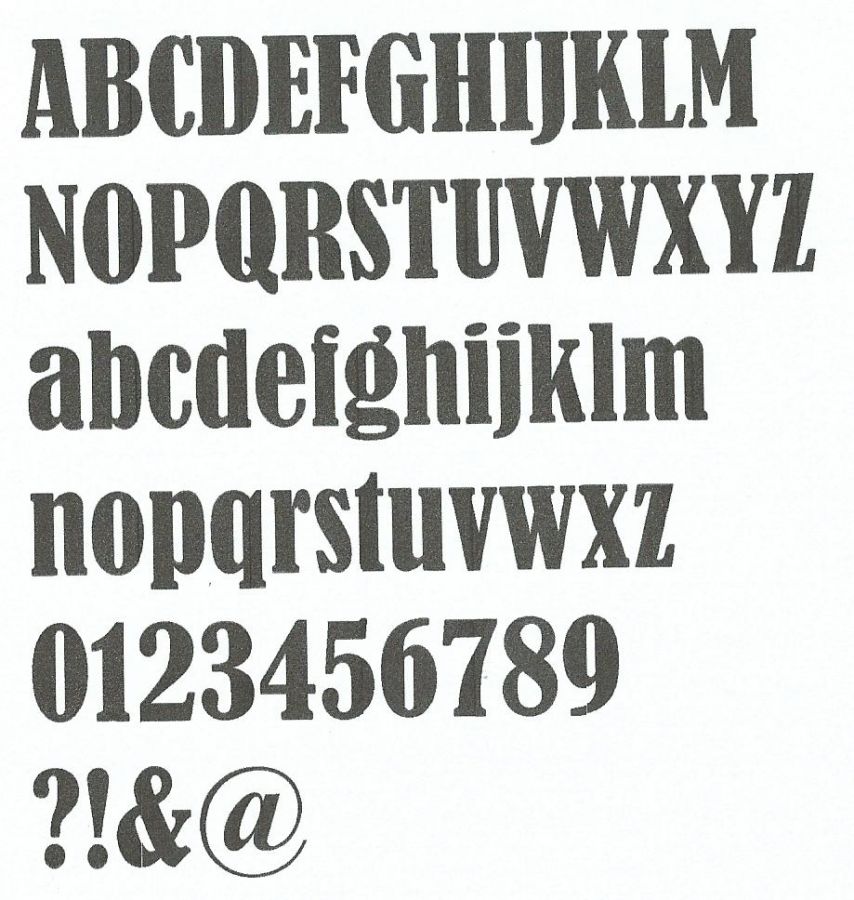 Brief aus Polystyrol BERNARD CONDENSED