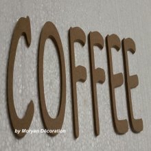 Dekorativer Holzbuchstabe COFFEE