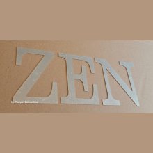 Deko-Buchstabe aus Zink ZEN 20 cm